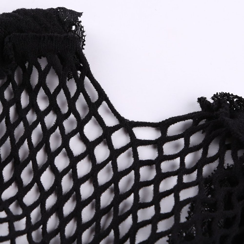 Lingerie Sexy Slutty Cosplay Black Bodysuit Bodystocking Fishnet Hot - Picture 8 of 9